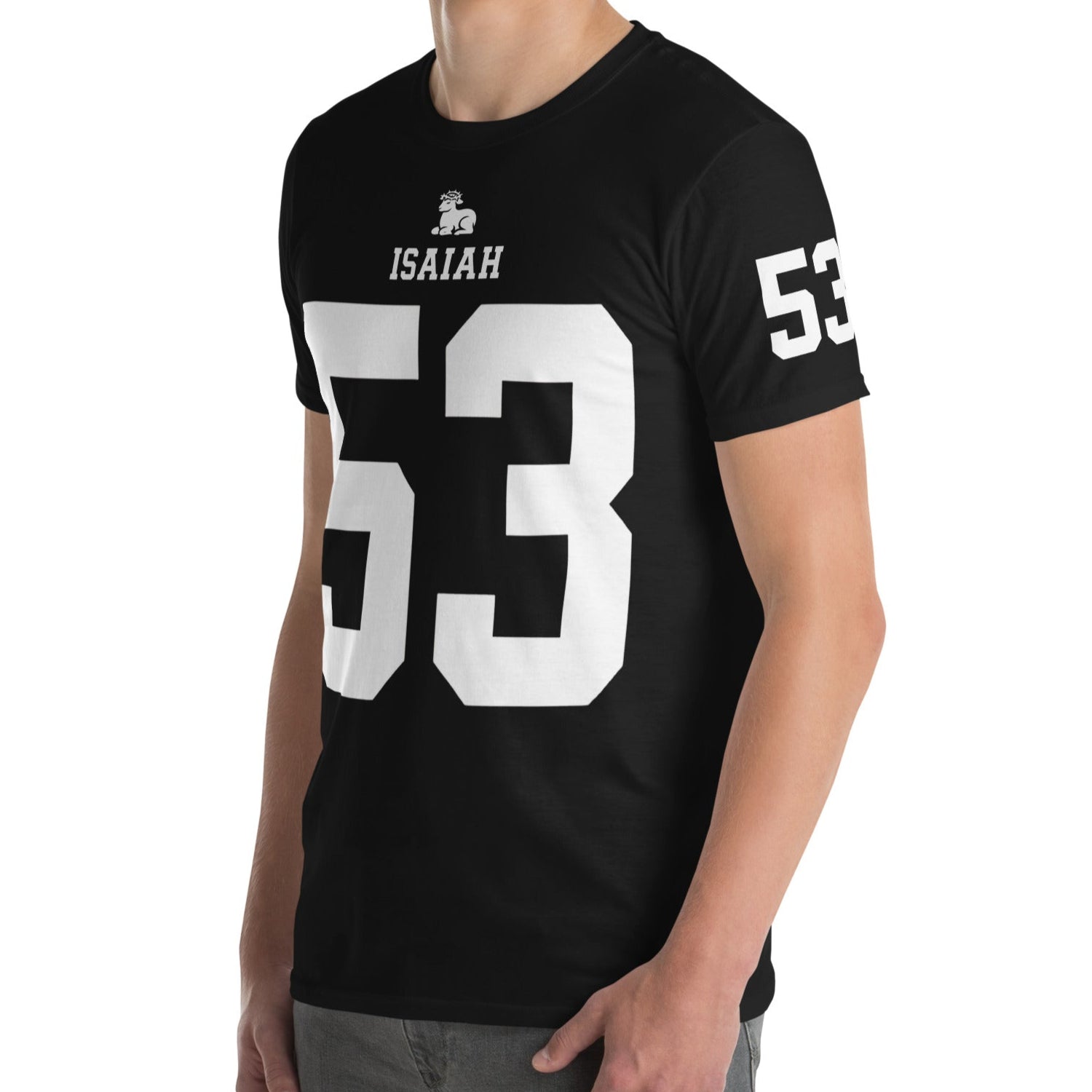 ISAIAH 53 – American Football Jersey Style T-Shirt