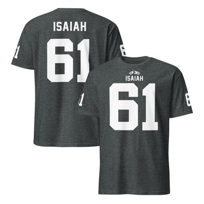 ISAIAH 61  – American Football Jersey Style T-Shirt – Unisex