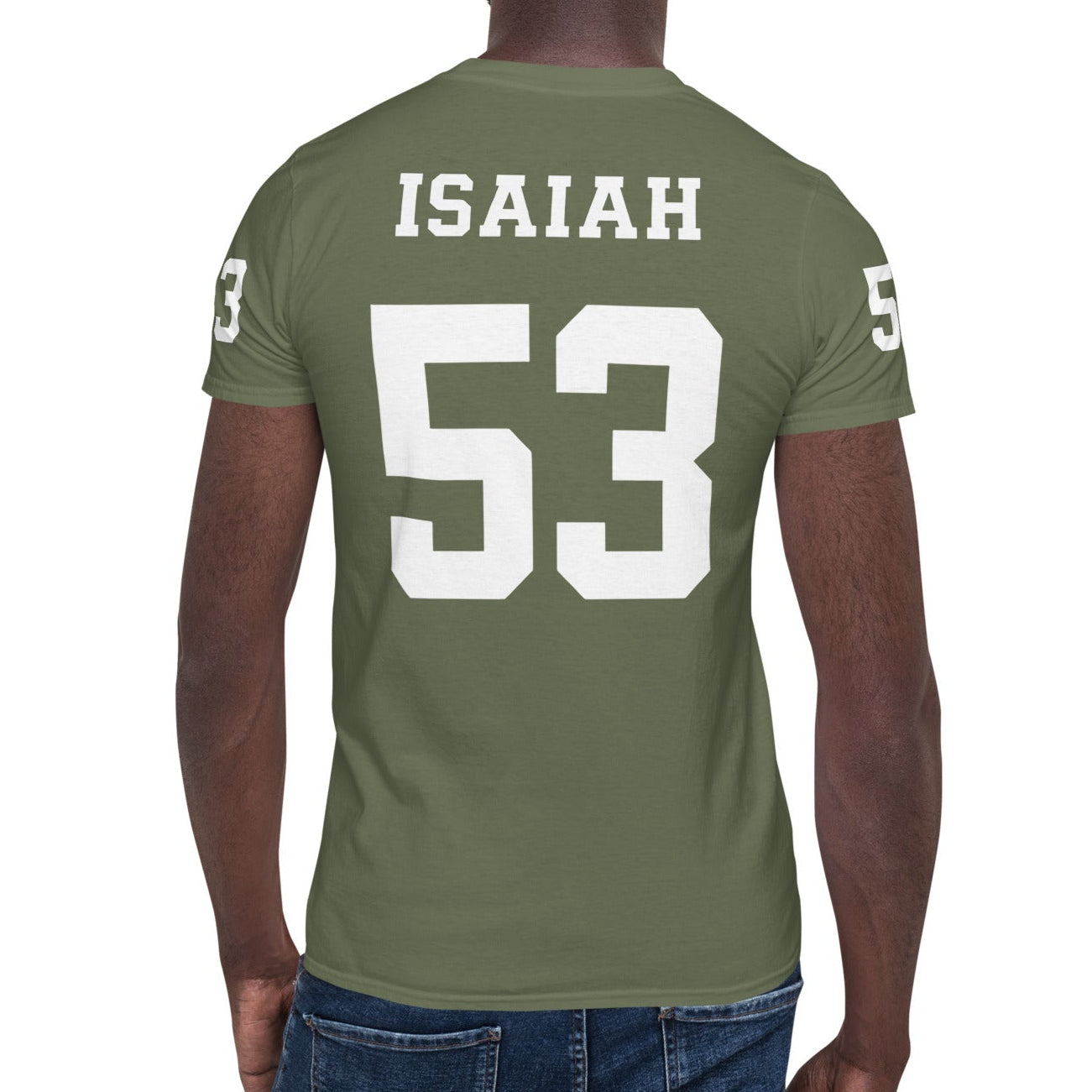 ISAIAH 53 – American Football Jersey Style T-Shirt