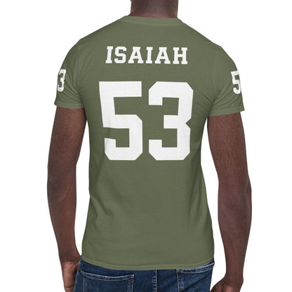 ISAIAH 53 – American Football Jersey Style T-Shirt