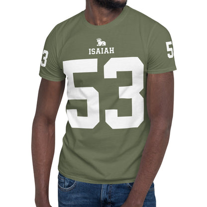 ISAIAH 53 – American Football Jersey Style T-Shirt