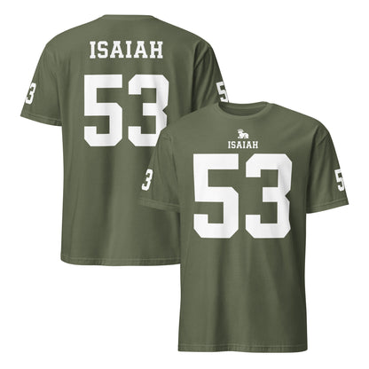 ISAIAH 53 – American Football Jersey Style T-Shirt