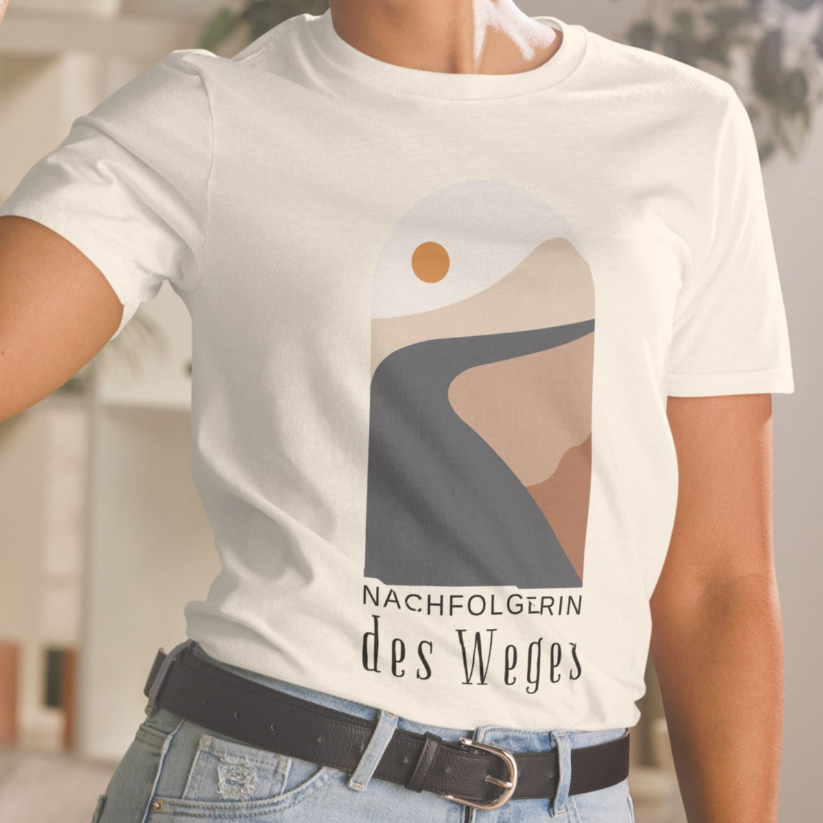 Nachfolgerin des Weges – T-Shirt im Boho-Design mit spiritueller Botschaft
