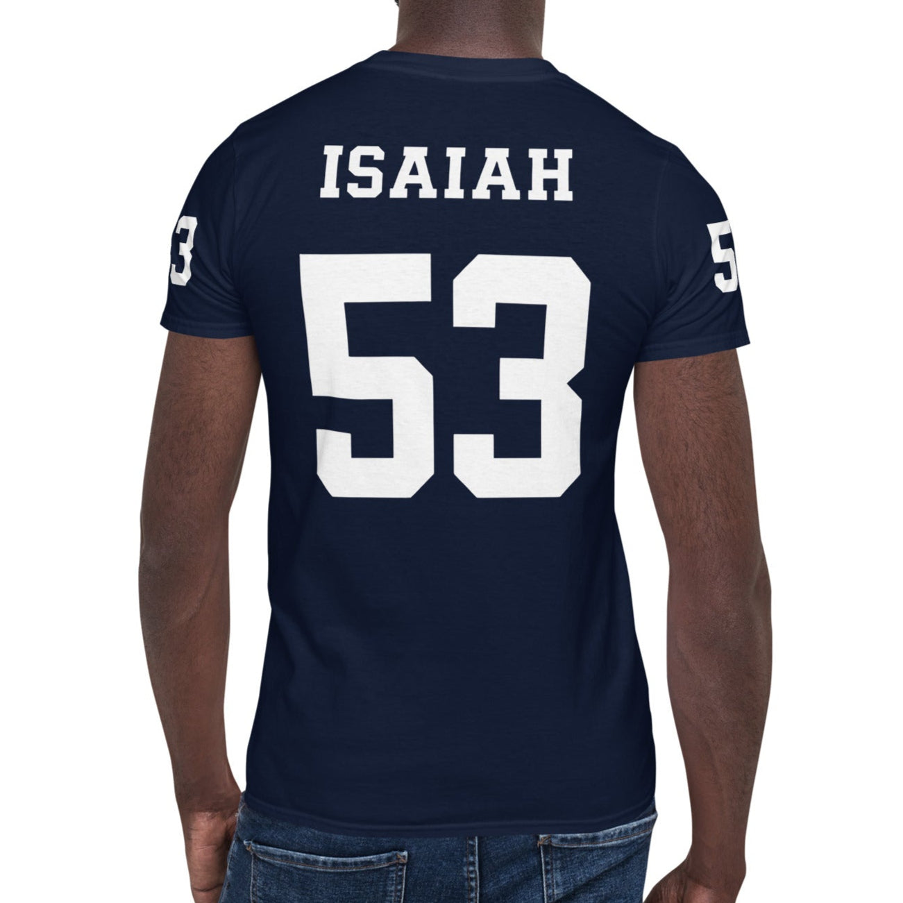 ISAIAH 53 – American Football Jersey Style T-Shirt