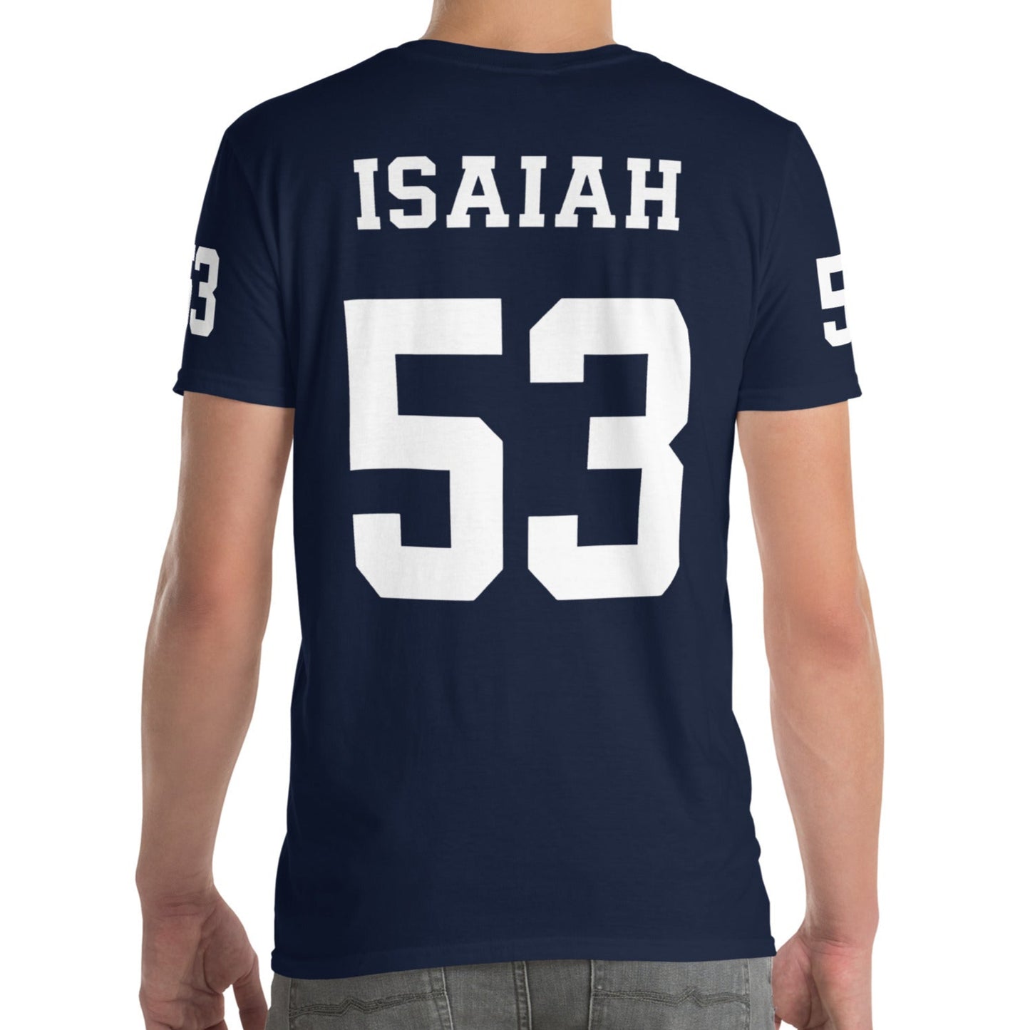 ISAIAH 53 – American Football Jersey Style T-Shirt