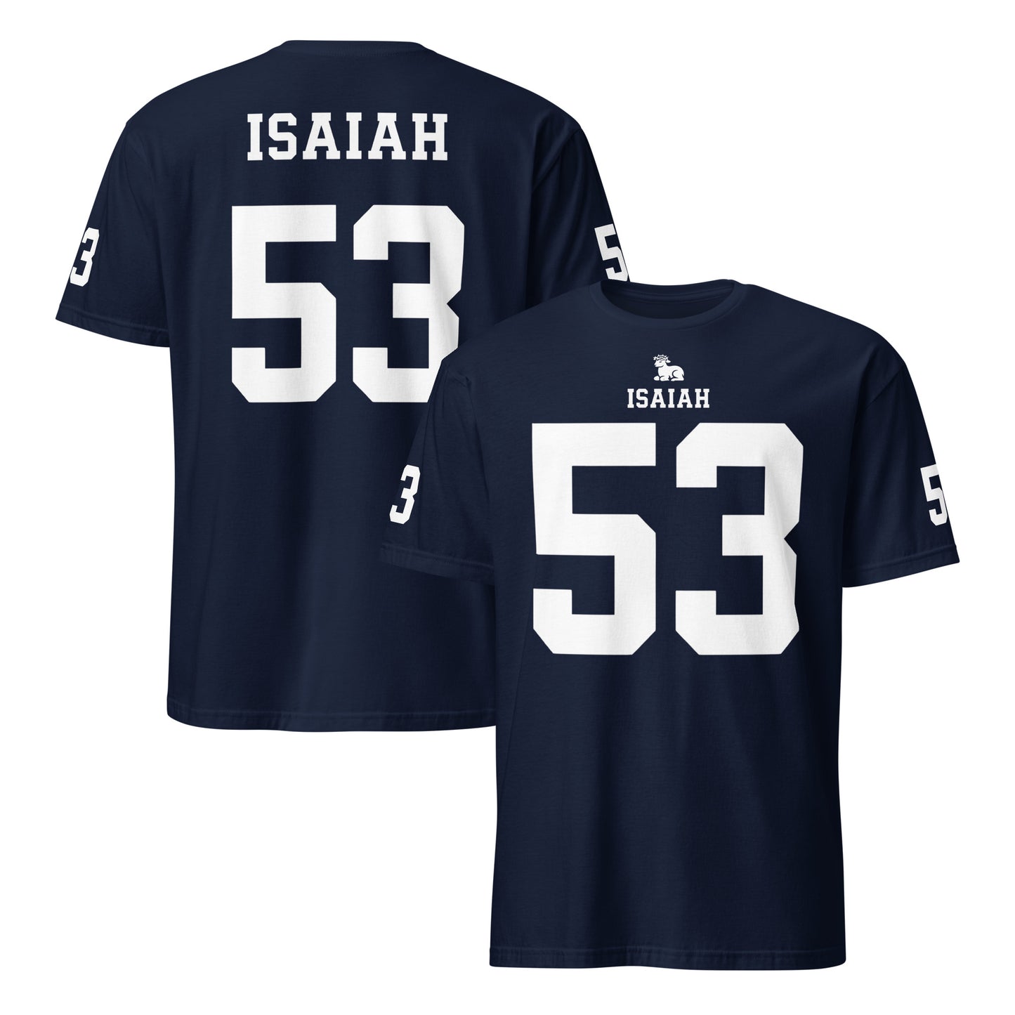 ISAIAH 53 – American Football Jersey Style T-Shirt