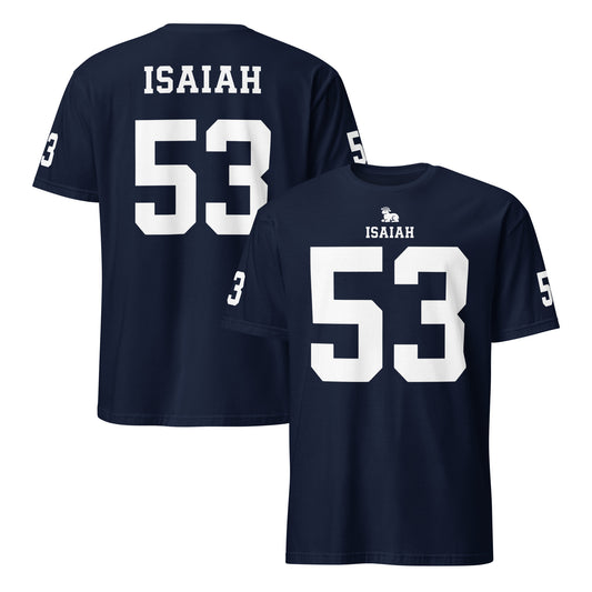 ISAIAH 53 – American Football Jersey Style T-Shirt