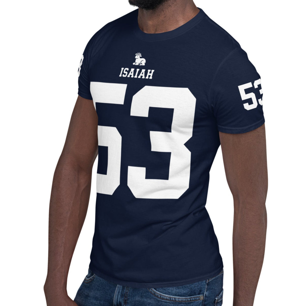 ISAIAH 53 – American Football Jersey Style T-Shirt