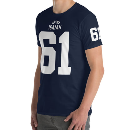 ISAIAH 61  – American Football Jersey Style T-Shirt – Unisex