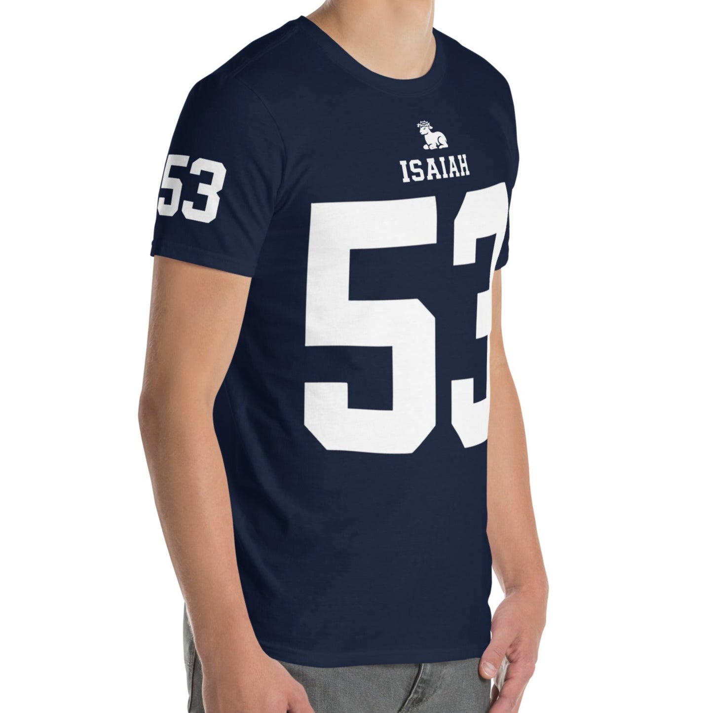 ISAIAH 53 – American Football Jersey Style T-Shirt