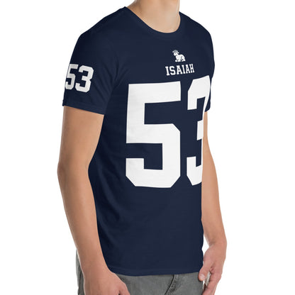ISAIAH 53 – American Football Jersey Style T-Shirt