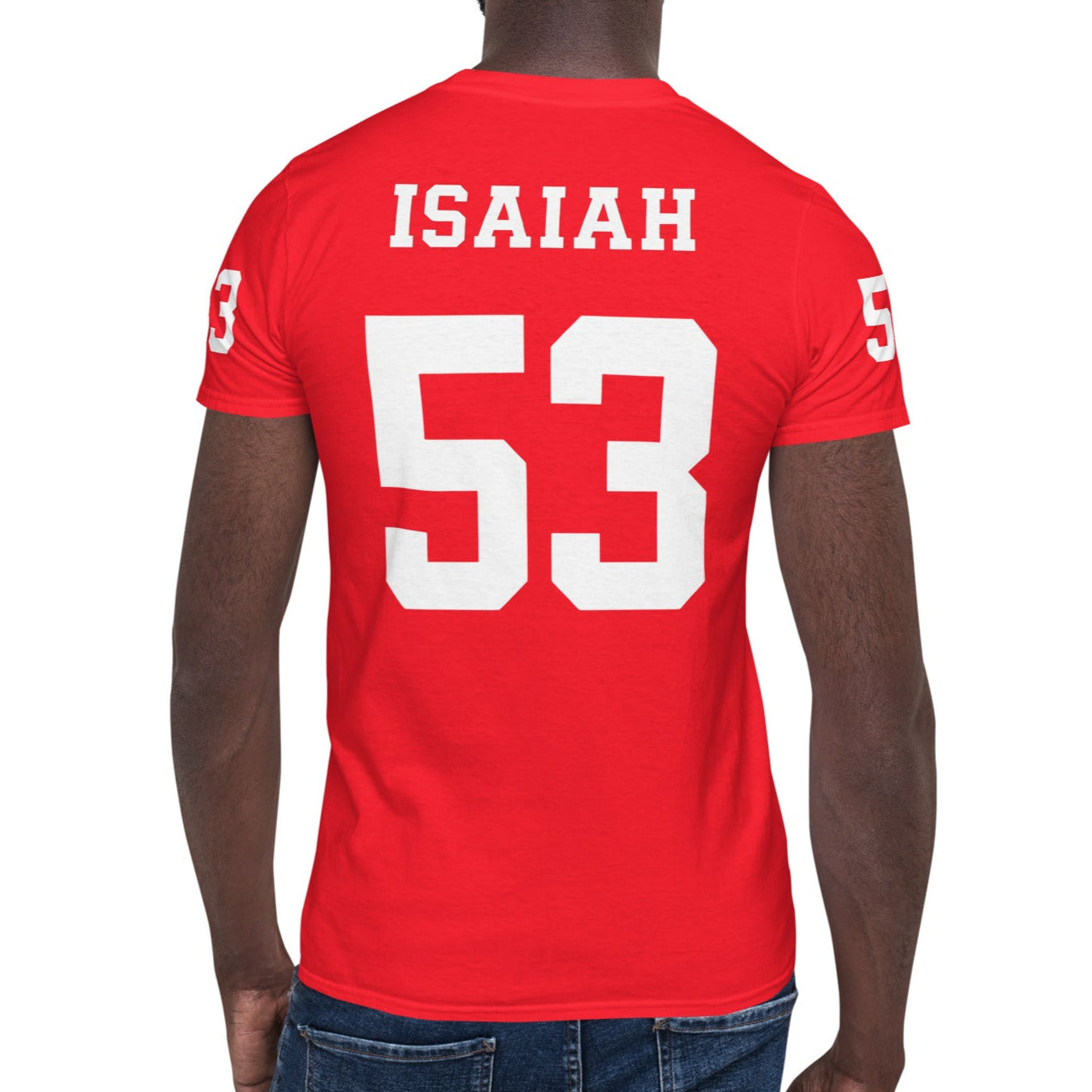 ISAIAH 53 – American Football Jersey Style T-Shirt