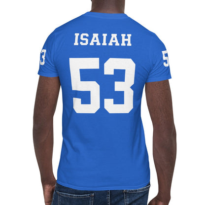 ISAIAH 53 – American Football Jersey Style T-Shirt