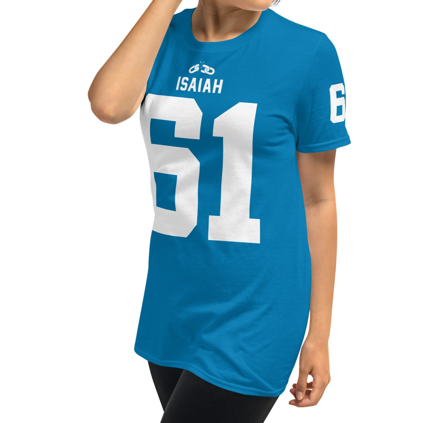 ISAIAH 61  – American Football Jersey Style T-Shirt – Unisex