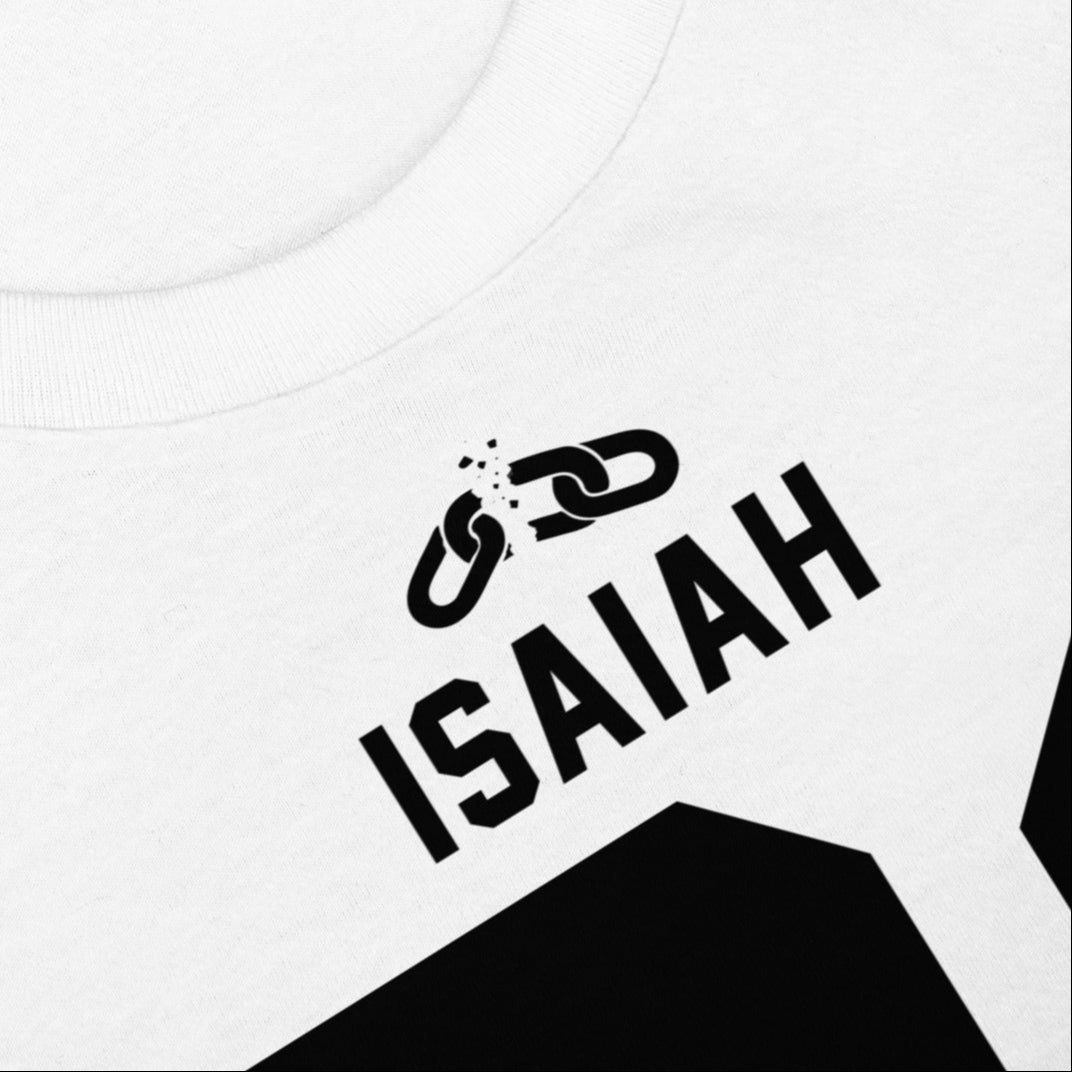 ISAIAH 61  – American Football Jersey Style T-Shirt – Unisex