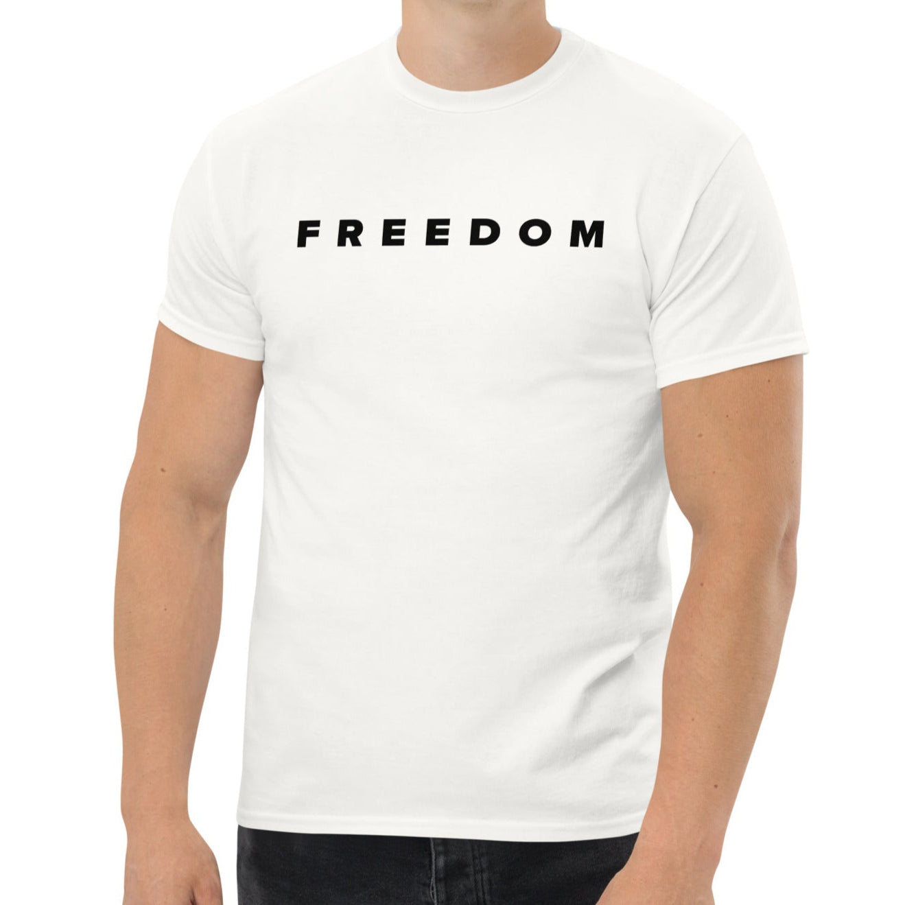 FREEDOM - Hommage an Charlie Kirk - Klassisches Unisex T-Shirt