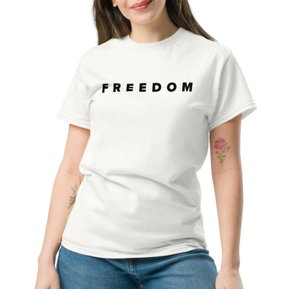 FREEDOM - Hommage an Charlie Kirk - Klassisches Unisex T-Shirt