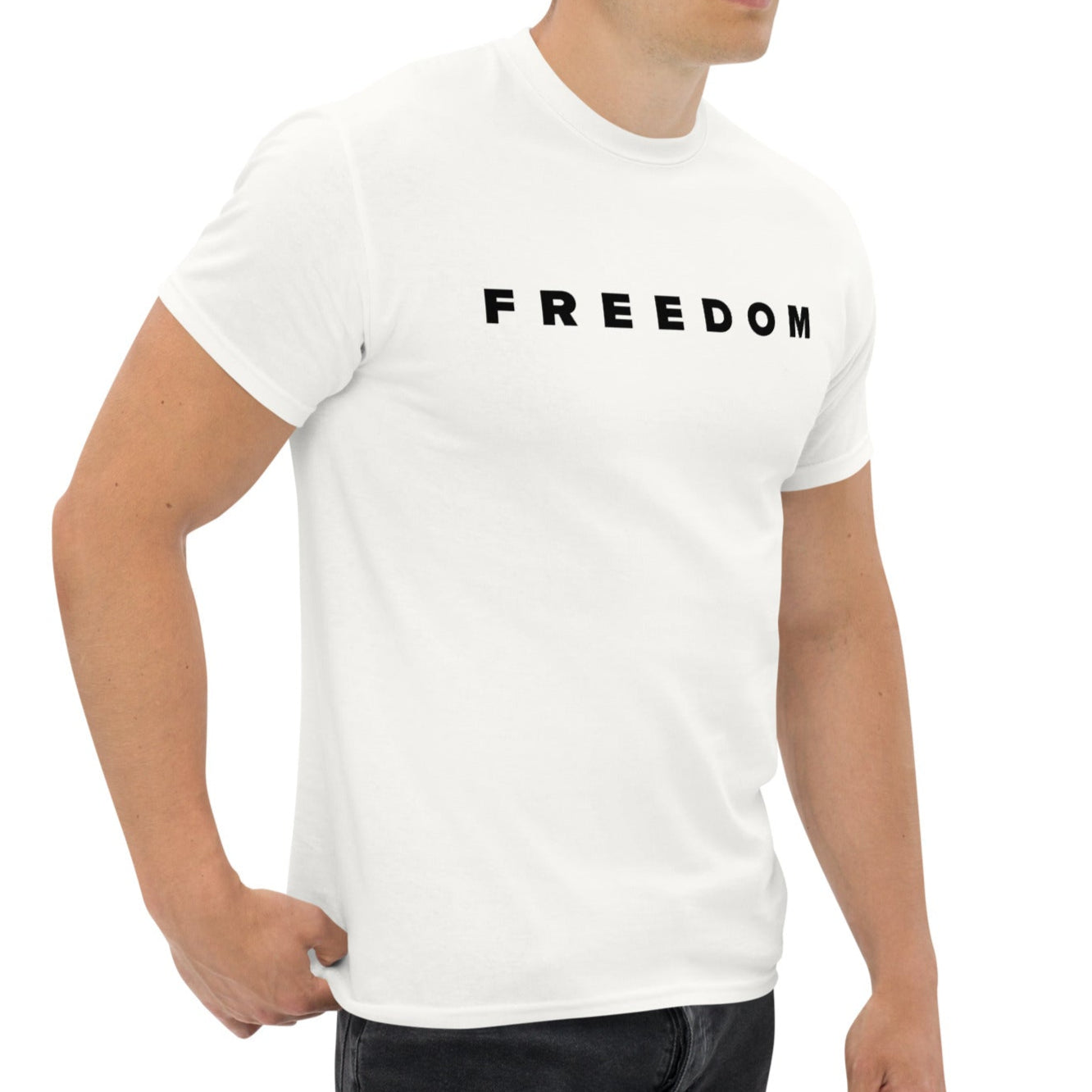 FREEDOM - Hommage an Charlie Kirk - Klassisches Unisex T-Shirt