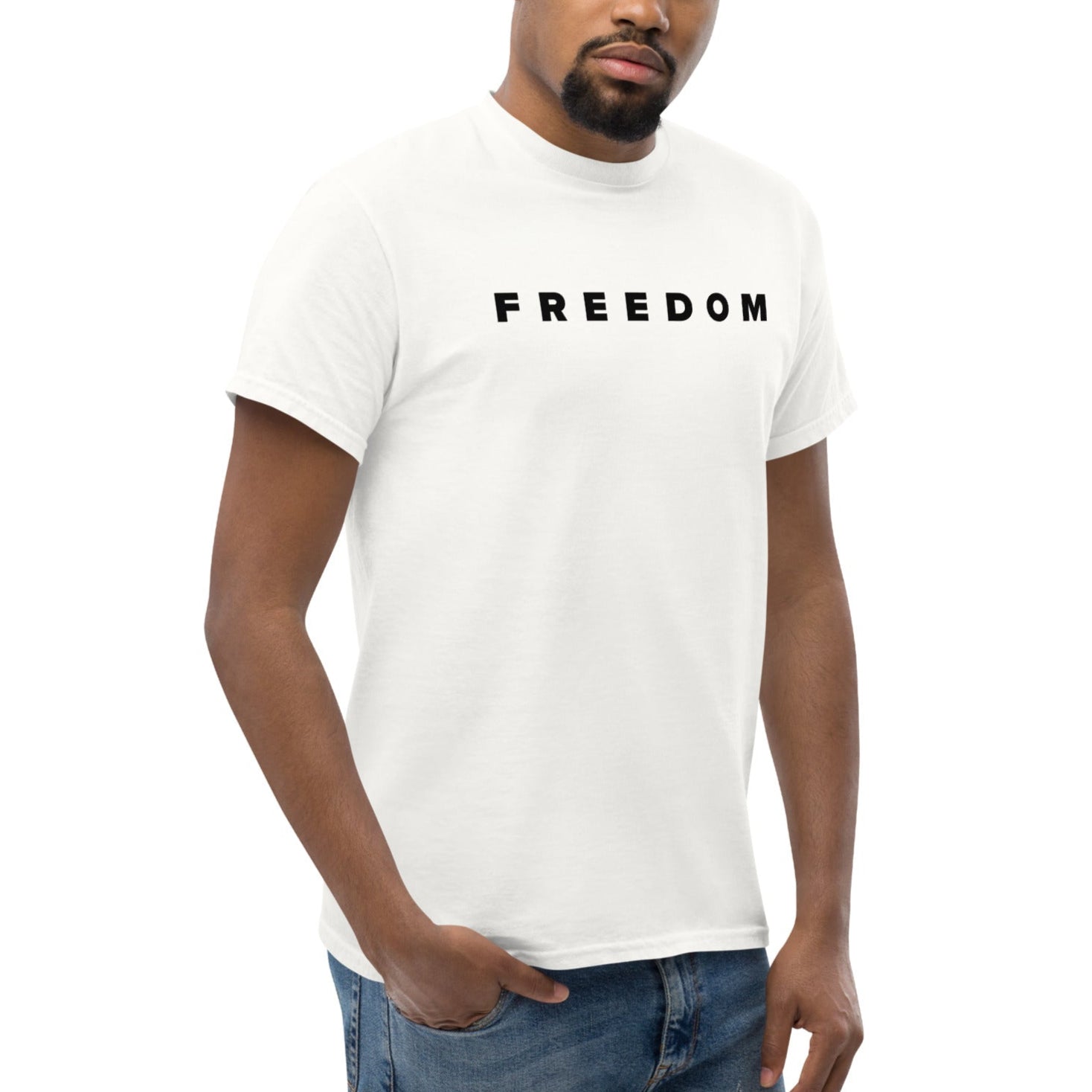 FREEDOM - Hommage an Charlie Kirk - Klassisches Unisex T-Shirt