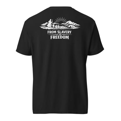 From Slavery to Freedom - Backprint - Heavyweight Unisex T-Shirt