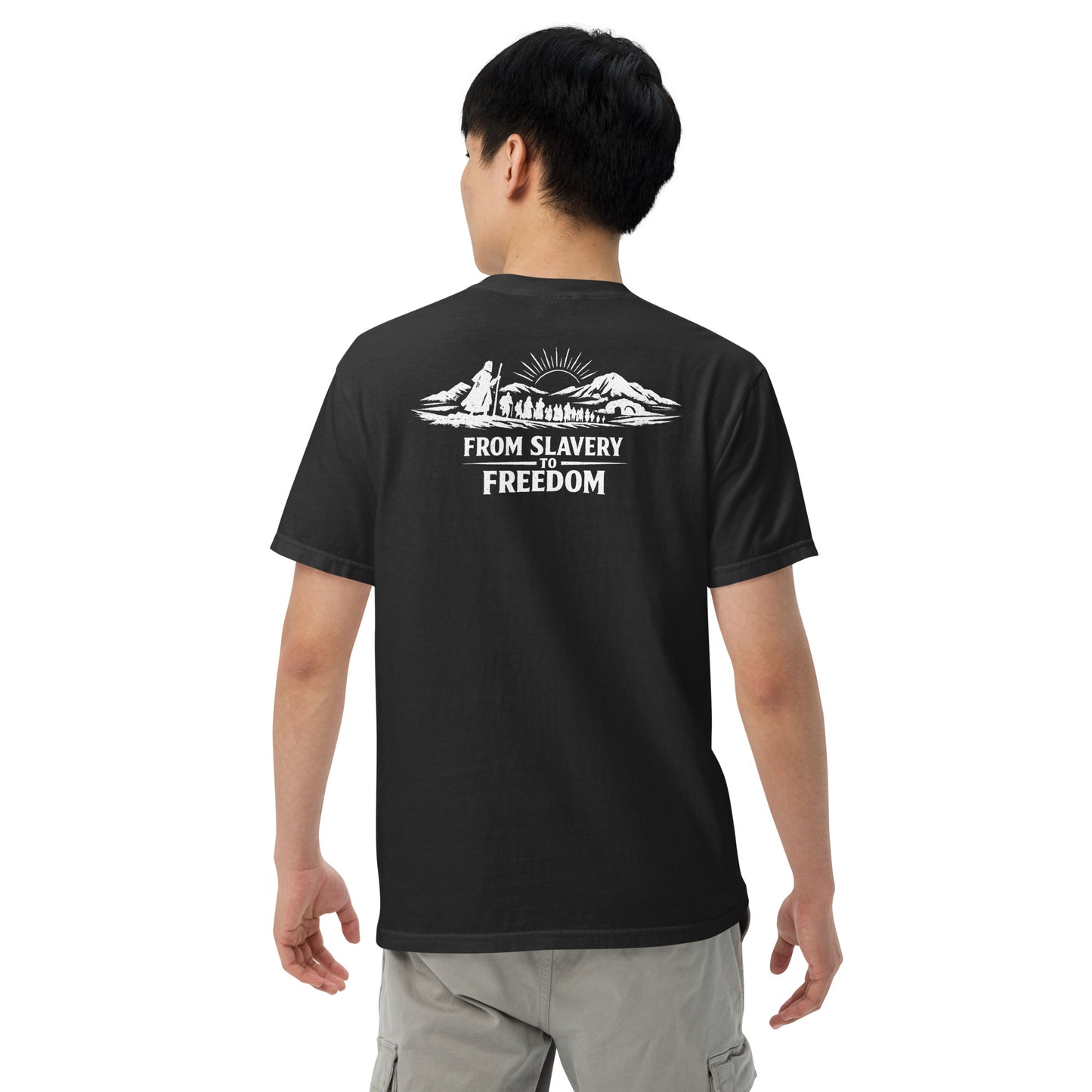 From Slavery to Freedom - Backprint - Heavyweight Unisex T-Shirt