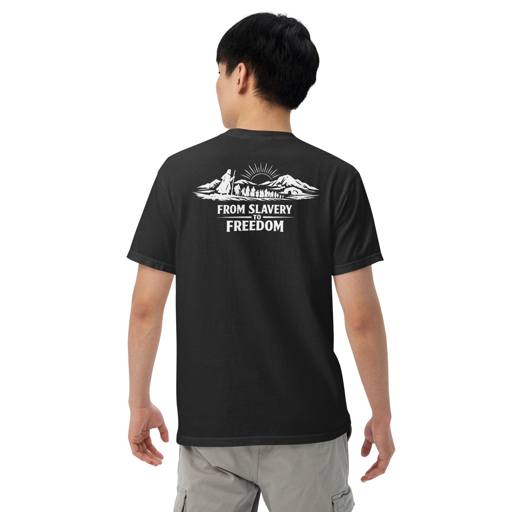 From Slavery to Freedom - Backprint - Heavyweight Unisex T-Shirt