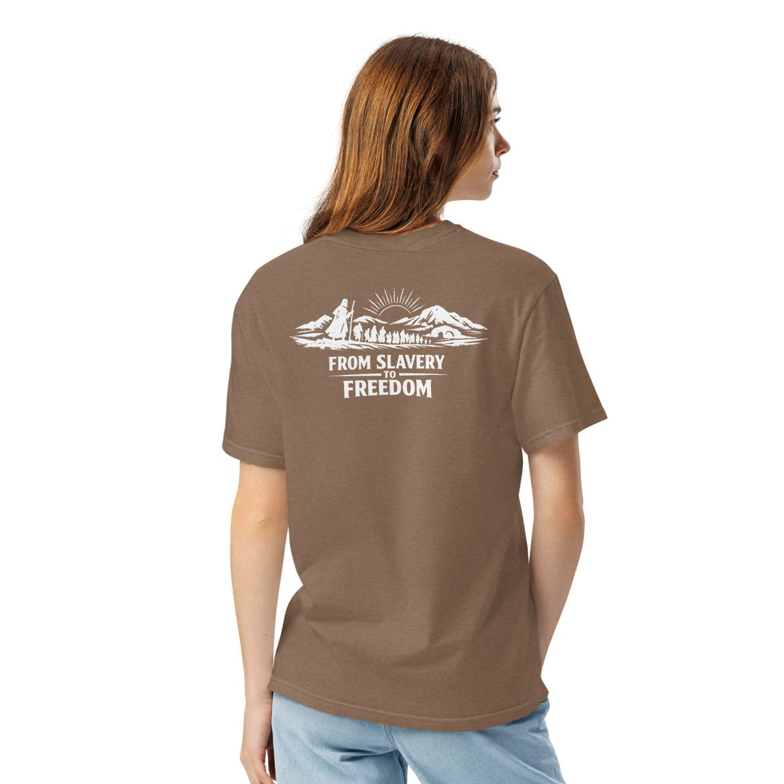 From Slavery to Freedom - Backprint - Heavyweight Unisex T-Shirt
