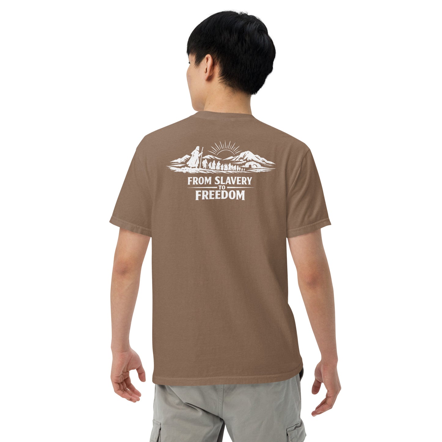 From Slavery to Freedom - Backprint - Heavyweight Unisex T-Shirt