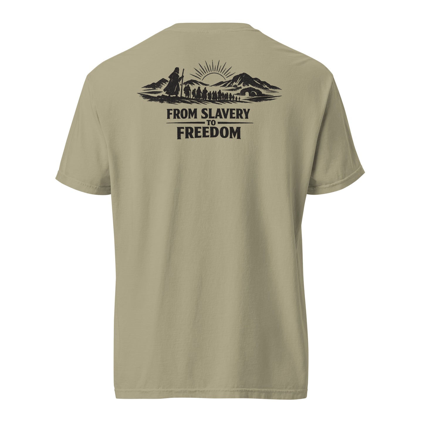 From Slavery to Freedom - Backprint - Heavyweight Unisex T-Shirt