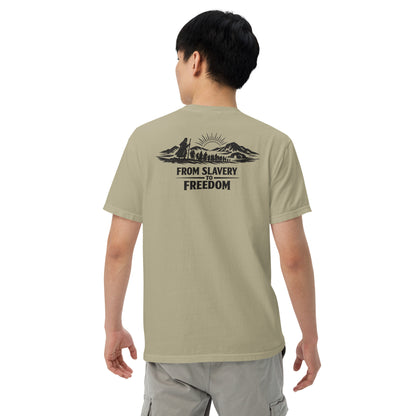 From Slavery to Freedom - Backprint - Heavyweight Unisex T-Shirt