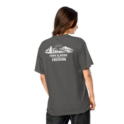 From Slavery to Freedom - Backprint - Heavyweight Unisex T-Shirt