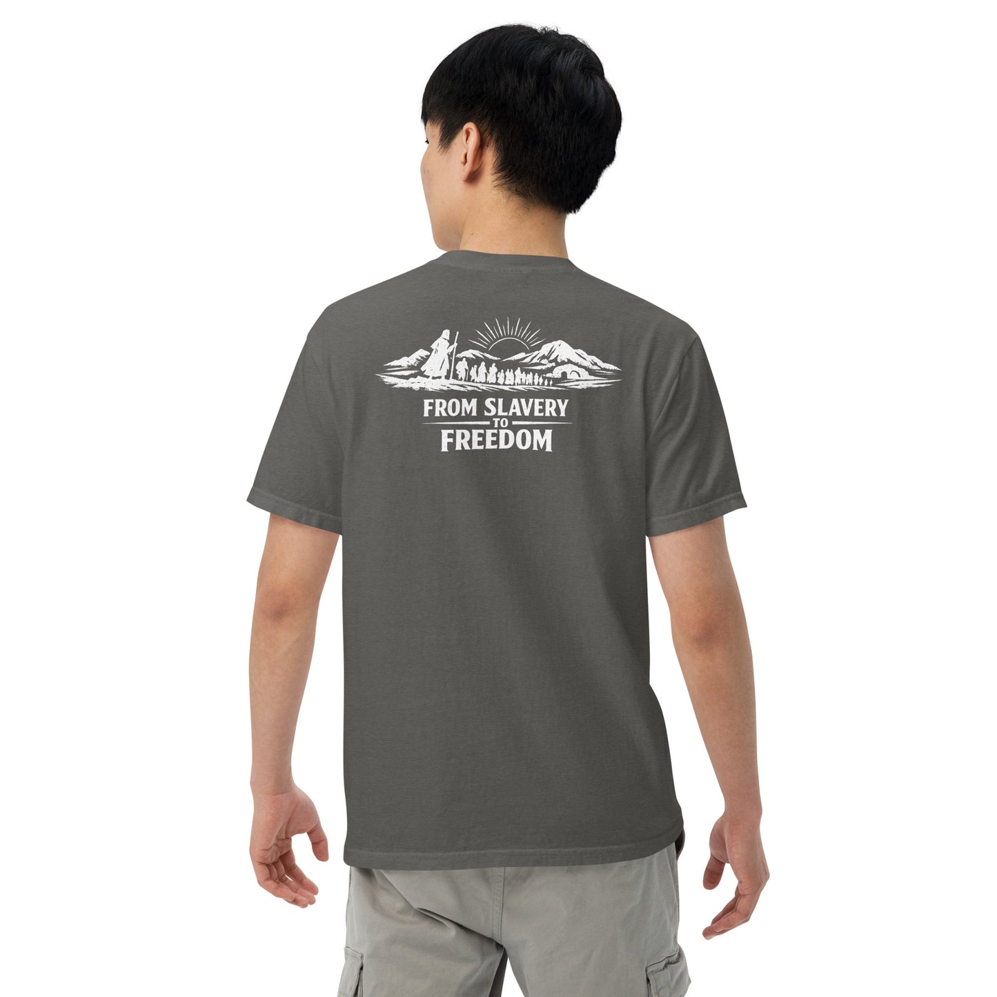 From Slavery to Freedom - Backprint - Heavyweight Unisex T-Shirt