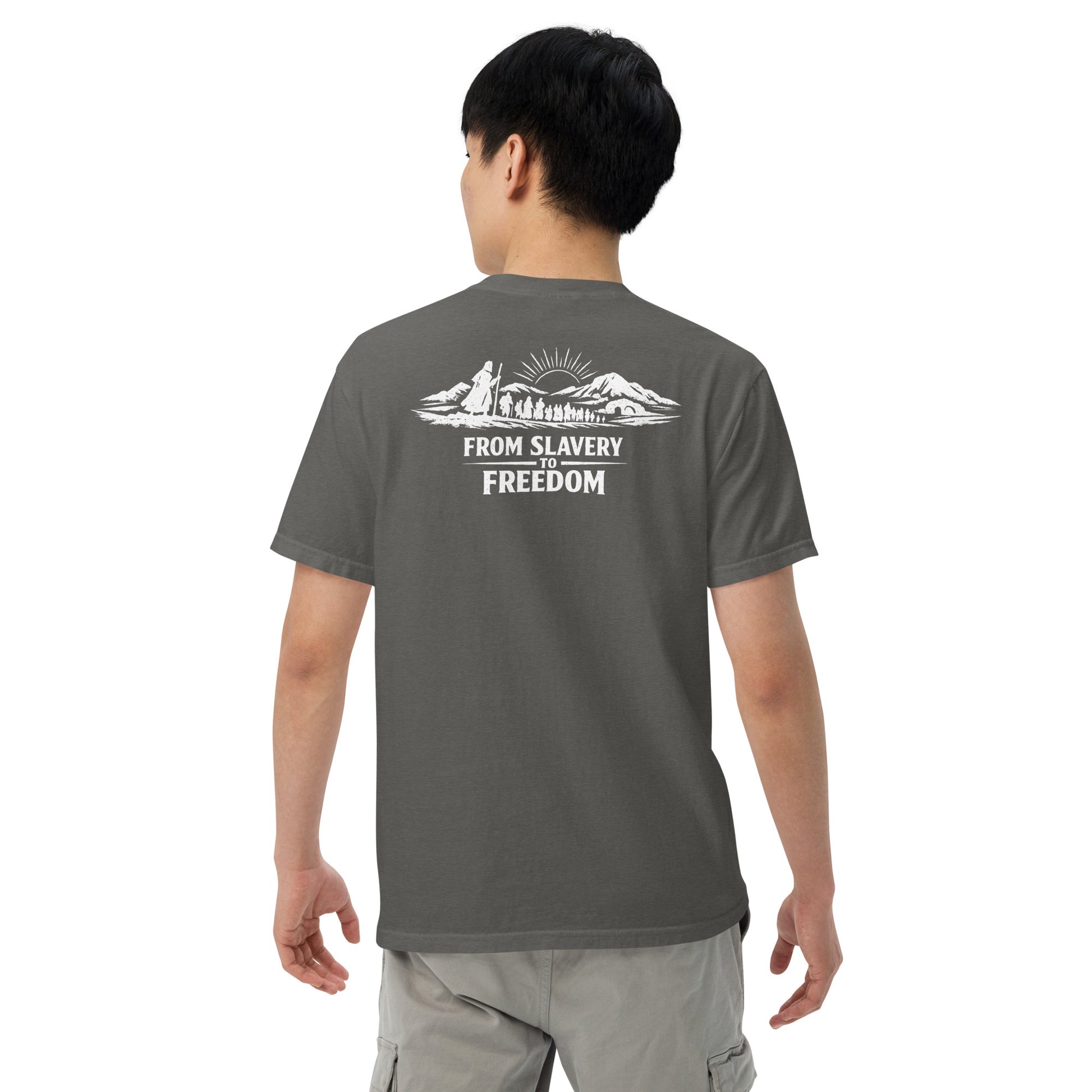 From Slavery to Freedom - Backprint - Heavyweight Unisex T-Shirt