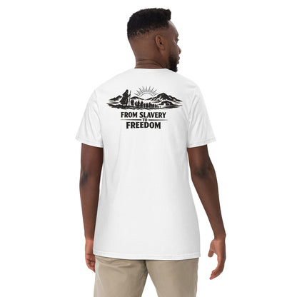 From Slavery to Freedom - Backprint - Heavyweight Unisex T-Shirt