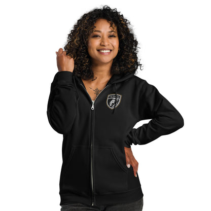 Shield of Faith – Yeshua – Embroidered Heavy Blend Zip Hoodie – Unisex
