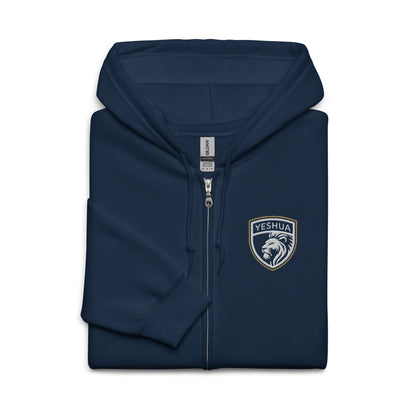 Shield of Faith – Yeshua – Embroidered Heavy Blend Zip Hoodie – Unisex