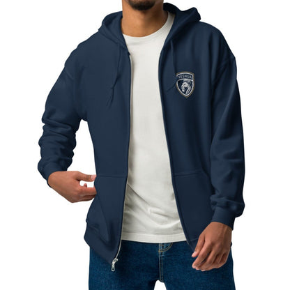 Shield of Faith – Yeshua – Embroidered Heavy Blend Zip Hoodie – Unisex