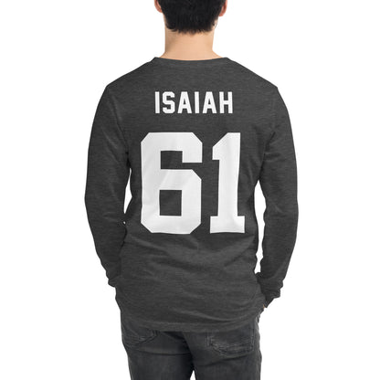 ISAIAH 61 – Am. Football Jersey Style – Long Sleeve Unisex T-Shirt