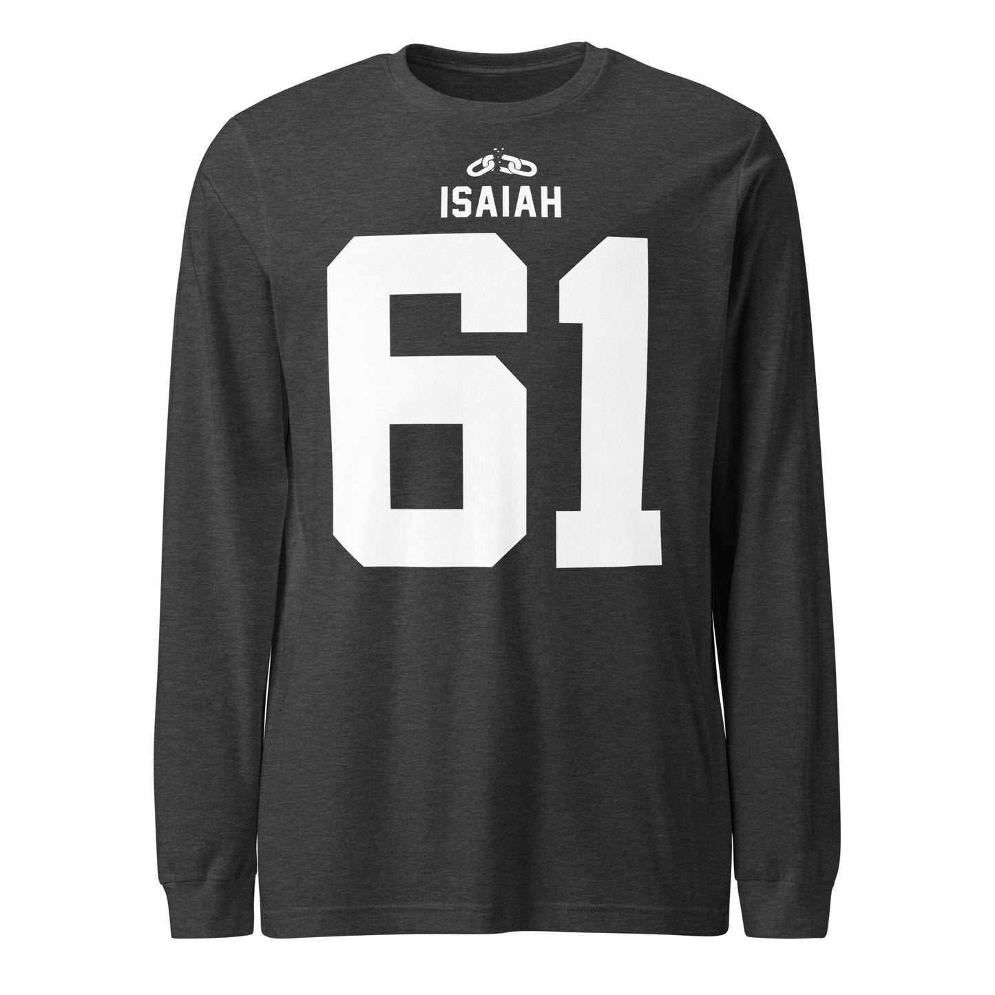 ISAIAH 61 – Am. Football Jersey Style – Long Sleeve Unisex T-Shirt