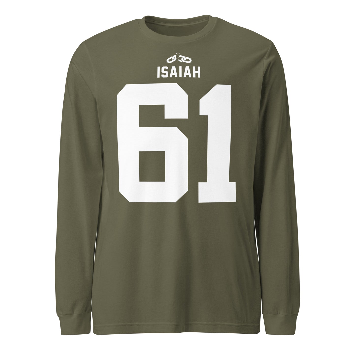 ISAIAH 61 – Am. Football Jersey Style – Long Sleeve Unisex T-Shirt