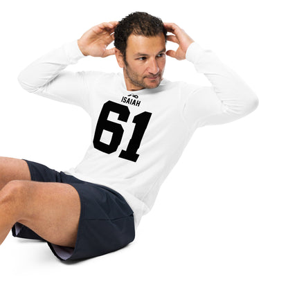 ISAIAH 61 – Am. Football Jersey Style – Long Sleeve Unisex T-Shirt
