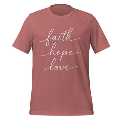 faith hope love | Damen-T-Shirt | 100 % Baumwolle - 1.Kor.13