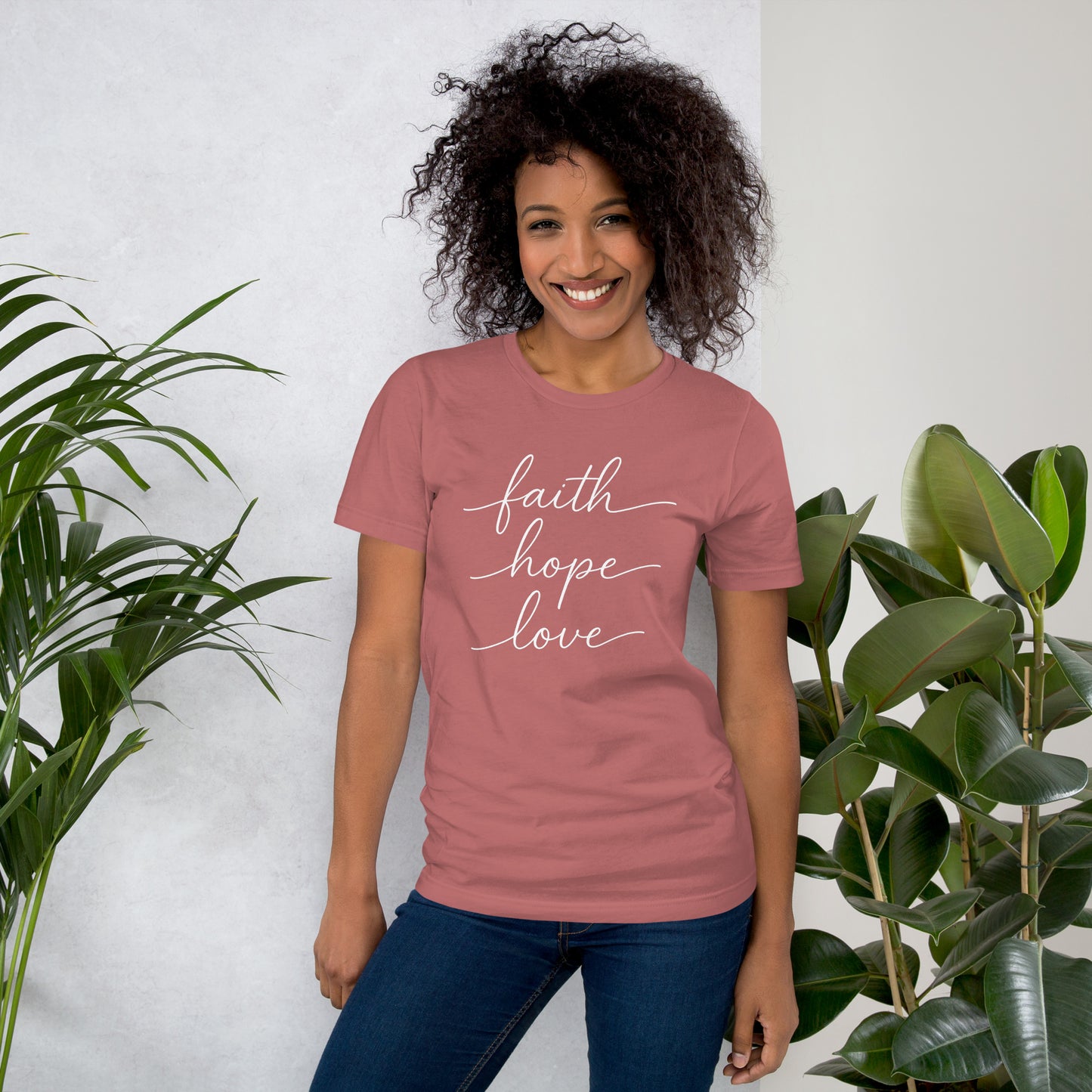 faith hope love | Damen-T-Shirt | 100 % Baumwolle - 1.Kor.13
