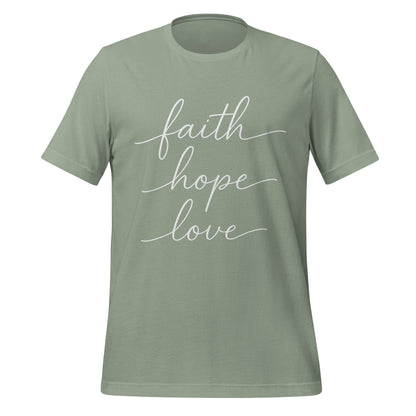 faith hope love | Damen-T-Shirt | 100 % Baumwolle - 1.Kor.13