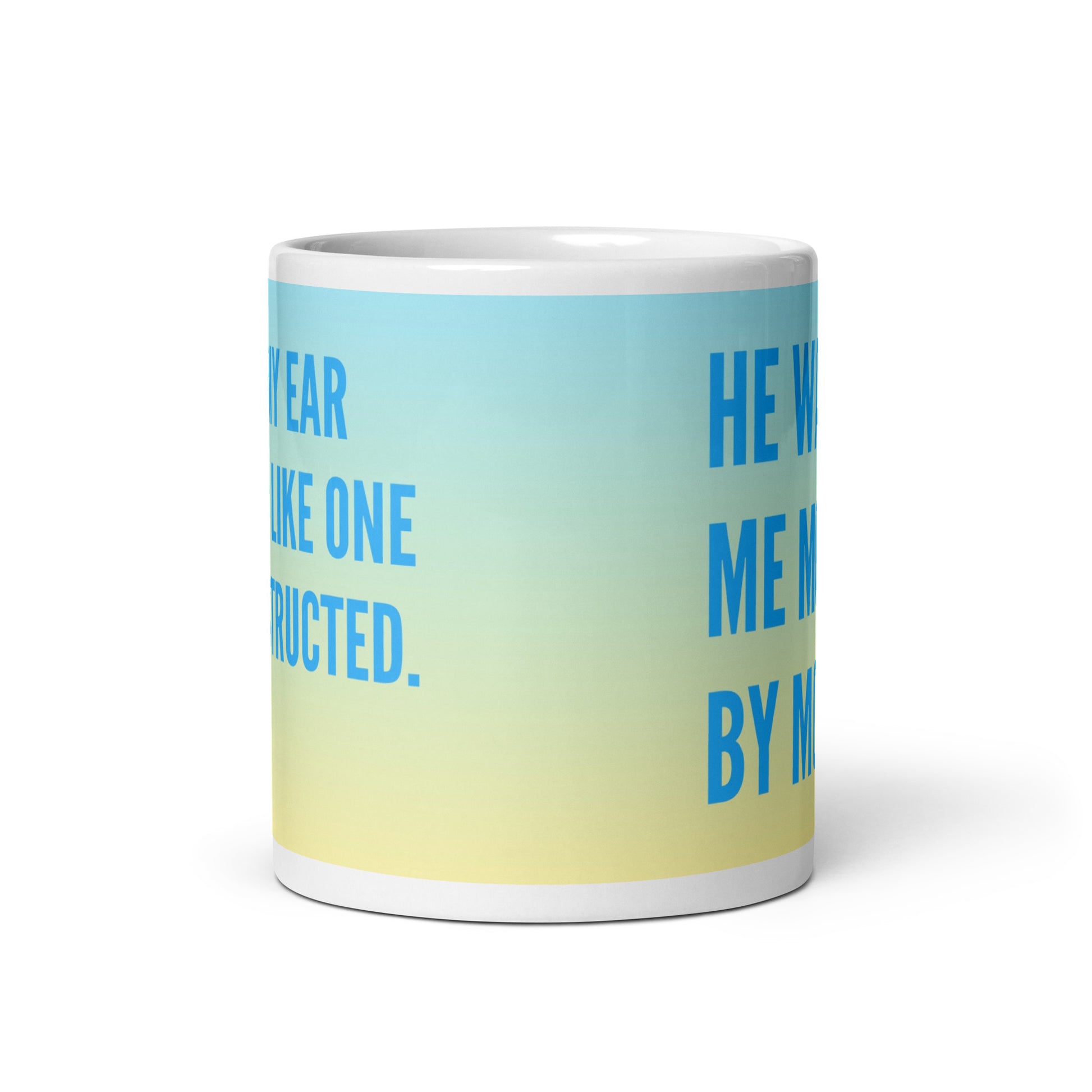 Bibelvers-Tasse "He wakens me morning by morning, ..." Jes. 50:4