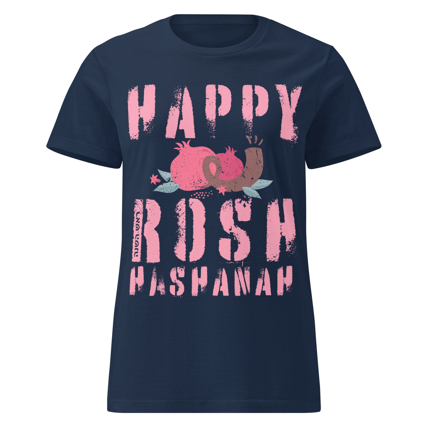 Happy Rosh HaShanah - Schofar & Granatäpfel - Damen-T-Shirt
